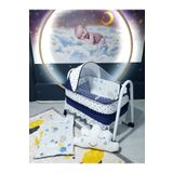 Baby Clime Uyku Setli 45x85 Portatif Sallanabilir Anne Yanı Beşik (Bebek Uyku Seti + Beşik) USR-4585-PORYIL-1.