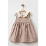 Baby Corner Bebe Yaka Kız Bebek Elbise - 24 Ay - Kahverengi