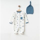 Baby Corner Çıtçıtlı Bebek Tulum - Ekru - 6 - 9 Ay