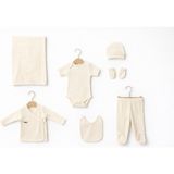 Baby Corner Ribana 7’li Yenidoğan Hastane Çıkışı Seti - Bej - 0 - 3 Ay