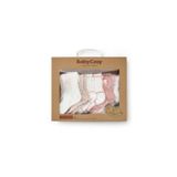 Baby Cosy CSYC1004 Bebek 6'lı Fiyonklu Çorap %100 Organik Pamuk, Bebek - Yenidoğan - CSYC1004