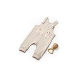 Baby Cosy Organic BabyCosy Organic Wear Bebek Salopet %100 Organic Pamuk Yenidoğan Serisi - CSY8114 - Ekru - 9 - 12 Ay