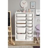 Baby Darling Mdf - Large Duo 14 Sepetli Oyuncak Dolabı Beyaz