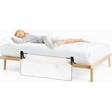 Baby - Desensiz Beyaz Fileli Katlanabilir Yatak Bariyeri 120 cm - 100 x 100 cm