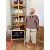 Baby Erkek Mevsimlik Bebek Takımı - 6 Ay - Bej - Gül Kurusu