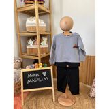 Baby Erkek Mevsimlik Bebek Takımı - 9 Ay - Açık Mavi - Siyah