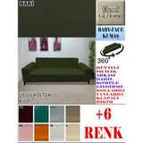 Baby Face Kumaş 3 Lü Komple Giydirme Kanepe & Çekyat, Bohem, Porto, Vb. Model Koltuk Kılıfı - 180 x 240 cm - Haki