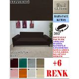 Baby Face Kumaş 3 Lü Komple Giydirme Kanepe & Çekyat, Bohem, Porto, Vb. Model Koltuk Kılıfı - 180 x 240 cm - Kahverengi