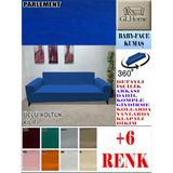 Baby Face Kumaş 3 Lü Komple Giydirme Kanepe & Çekyat, Bohem, Porto, Vb. Model Koltuk Kılıfı - 180 x 240 cm - Parlement Mavisi - Gece Mavisi