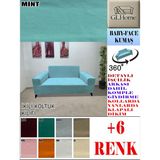 Baby Face Kumaş Çift Kişilik Komple Giydirme 2'li Kanepe, Bohem,porto, Vb Model Koltuk Kılıfı - 120 x 160 cm - Mint Yeşili