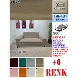 Baby Face Kumaş Çift Kişilik Komple Giydirme 2'li Kanepe, Bohem,porto, Vb Model Koltuk Kılıfı - 120 x 160 cm - Vizon