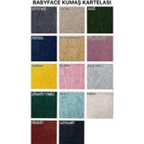 Baby Face Kumaş Lastikli Kaymaz Esnek Sandalye Koruyucu Örtü - Antrasit - Dört Adet - 40 x 40 cm