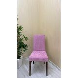 Baby Face Kumaş Lastikli Kaymaz Esnek Sandalye Koruyucu Örtü - Pudra - Altı Adet - 40 x 40 cm