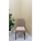 Baby Face Kumaş Lastikli Kaymaz Esnek Sandalye Koruyucu Örtü - Vizon - Iki Adet - 40 x 40 cm