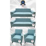 Baby Face Lastikli Koruyucu Giydirme Koltuk Örtüsü - Mint - 3+3+1+1 (4 Parça Set) - 10 x 10 cm - Mint Yeşili