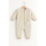 Baby Fou Peluş Tulum - Bej - 6 - 9 Ay