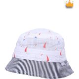 Baby Hola 0-18 Ay 46CM Erkek Çocuk Yazlık Desenli Fötr Şapka Y2303004 - 46 cm - Beyaz