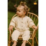 Baby Hola 0-2 Yaş %100 Pamuk Gold Ip Geçişli Pullu Bomber Kesim Üst Alt Kız Bebek Çocuk 2'li Takım 2003 - 9 - 12 Ay