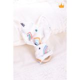 Baby Hola Ahşap Halkalı Müslin Diş Kaşıyıcı 546 - Turuncu