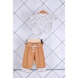 Baby Hola Babyhola Kız Bebek Çocuk Bluz Pantolon Alt Üst Salaş Takım 2'li 21020 - Yeşil