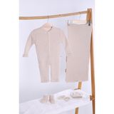 Baby Hola Babyhola Organik %100 Triko Kız Erkek Bebek Yenidoğan Tulum Takım 5'li Kutulu Set 0-3 Ay Hediyelik Hastane Çıkışı 5909 - Standart - Bej