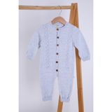 Baby Hola Babyhola Organik Triko Kız Erkek Bebek Çocuk Bereli Tulum Takım 5717 - Mavi - 1 - 1,5 Yaş