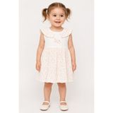 Baby Hola Kız Bebek Müslin Sıfır Kol Yazlık Elbise 15234 - Ekru - 9 - 12 Ay