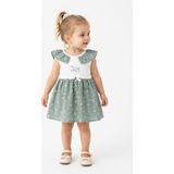 Baby Hola Kız Bebek Müslin Sıfır Kol Yazlık Elbise 15234 - Mint Yeşil - 3 - 6 Ay