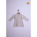 Baby Hola Kız Çocuk Boncuklu Triko Bayramlık Elbise 6002 - Açık Bej - 4 Yaş