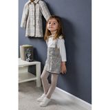 Baby Hola Kız Çocuk Jile Çıtçıtlı Badi 2'li Takım Kız Elbise 13467 - Gri - 24 - 36 Ay