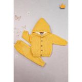 Baby Hola Triko Hırka Içi Velsoft Pantolon Içi Astarlı Kız Erkek Bebek Takım 2805 - 3 - 6 Ay - Hardal