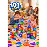 Baby Home 101 Parça Manyetik Bloklar Mıknatıslı Bloklar Oyuncak