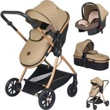 Baby Home 1010 Qool Gold Kahve Çift Yönlü Bebek Arabası