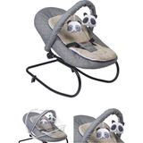 Baby Home 330 Hug Ana kucağı - Kademeli - Sallanır - Sabitlenebilir - Oyuncaklı - Bebek Puseti - Gri