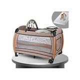 Baby Home 600 Nanny 70X110 Anne Yanı Bebek Beşiği Sepet Oyun Parkı Yatak Beşik - Kahverengi