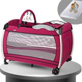 Baby Home 600 Nanny 70x110 Bebek Oyun Parkı Park Yatak Beşik + Yatak - Pembe