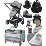Baby Home 9 In 1 Full Takım Set 1010 Travel Sistem Bebek Arabası 560 Bebek Oyun Parkı Yatak Beşik
