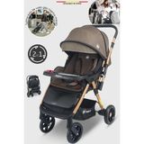 Baby Home 900 X3 Kahverengi Çift Yönlü Bebek Arabası