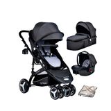Baby Home BH-945 Paris Amortisörlü Füme Travel Sistem Bebek Arabası
