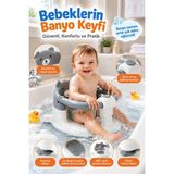 Baby Home Cooki Önden Açılır Banyo Mama Oturağı Güvenli Kullanım Ve Rahat Oturma Alanı