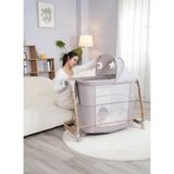 Baby Home Coolguy CB111 5in1 Elektrikli Otomatik Sallanan Anne Yanı Beşik Park Yatak Kademeli - Gri