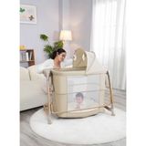 Baby Home Coolguy CB111 5in1 Elektrikli Otomatik Sallanan Anne Yanı Beşik Park Yatak Kademeli - Haki