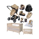 Baby Home Full Ekonomi Paket 9 In 1 Set 1010 Travel Sistem Bebek Arabası Ve Anne Yanı Beşik Oyun Parkı Yatak