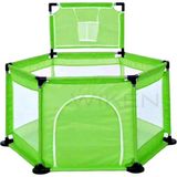 Baby Home Happy 2in1 Gevenli Bebek ve Çocuk Oyun Alanı Oyun Parkı Oyun Matı ve Topları - 150 x 70 x 67 - Yeşil