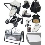 Baby Home Yeni Ekonomi Paket 8 In 1 1010 Travel Sistem Bebek Arabası 340 Anne Yanı Bebek Sepeti Beşik - Gri
