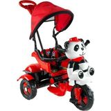 Baby Hope Babyhope 127 Little Panda Ebeveyn Kontrollü Tenteli Müzikli Tricycle Üç Teker Bisiklet - Kırmızı