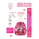 Baby Icon Doğal Çocuk Köpük El Sabunu 350 Ml Çilek Kokulu Lavanta Aynısefa Vegan Parabensiz Çiçek Şekilli Pembe Köpük