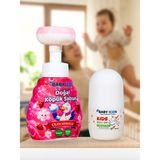 Baby Icon Doğal Çocuk Köpük El Sabunu Çilek Kokulu Vegan Parabensiz + %100 Doğal Organik Vegan Çocuk Roll On