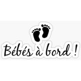 Baby in Board Arabada Bebek Var Sticker Yapıştırma 18cm mm2