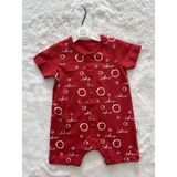 Baby Jumpsuıt Bebe Tulum - Kırmızı - 3 Ay